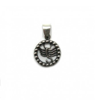 PE001349 Genuine sterling silver pendant charm solid hallmarked 925 zodiac sign Scorpio